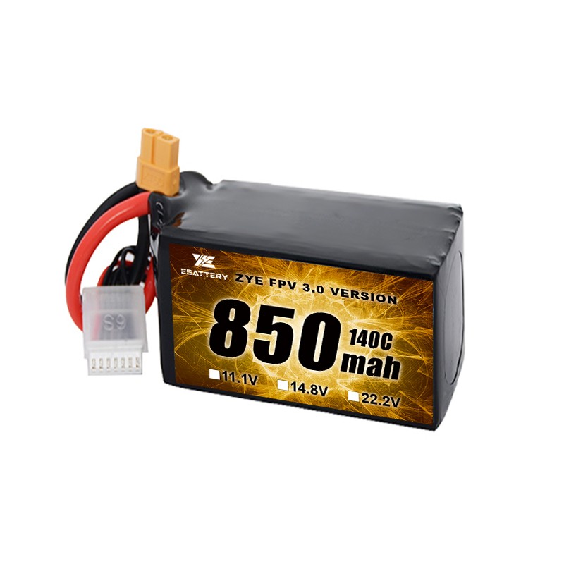 Kiçik ölçülü 850mah 1100mah 1300mah 1500mah FPV Lipo Batareya